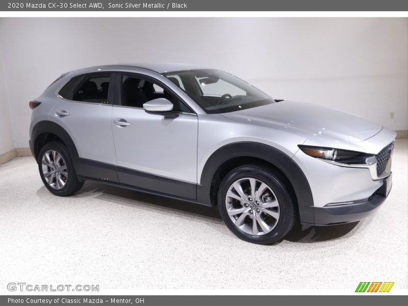 Sonic Silver Metallic / Black 2020 Mazda CX-30 Select AWD