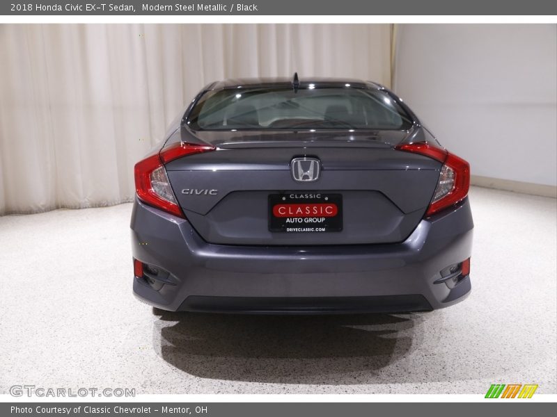 Modern Steel Metallic / Black 2018 Honda Civic EX-T Sedan