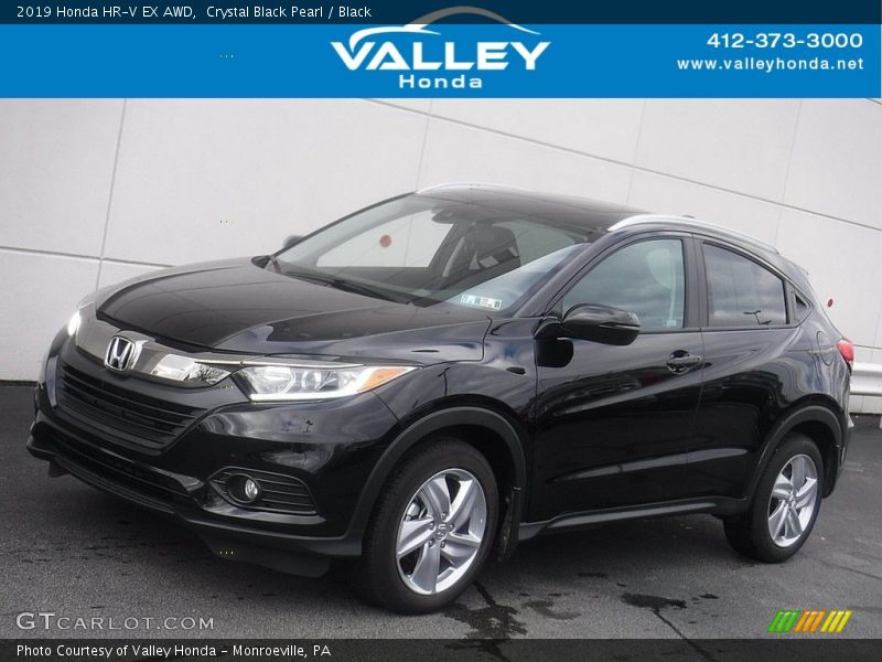 Crystal Black Pearl / Black 2019 Honda HR-V EX AWD