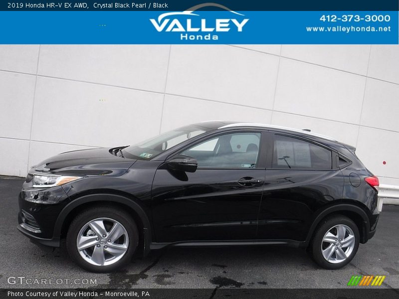 Crystal Black Pearl / Black 2019 Honda HR-V EX AWD