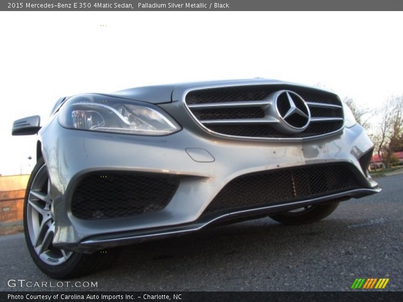 Palladium Silver Metallic / Black 2015 Mercedes-Benz E 350 4Matic Sedan