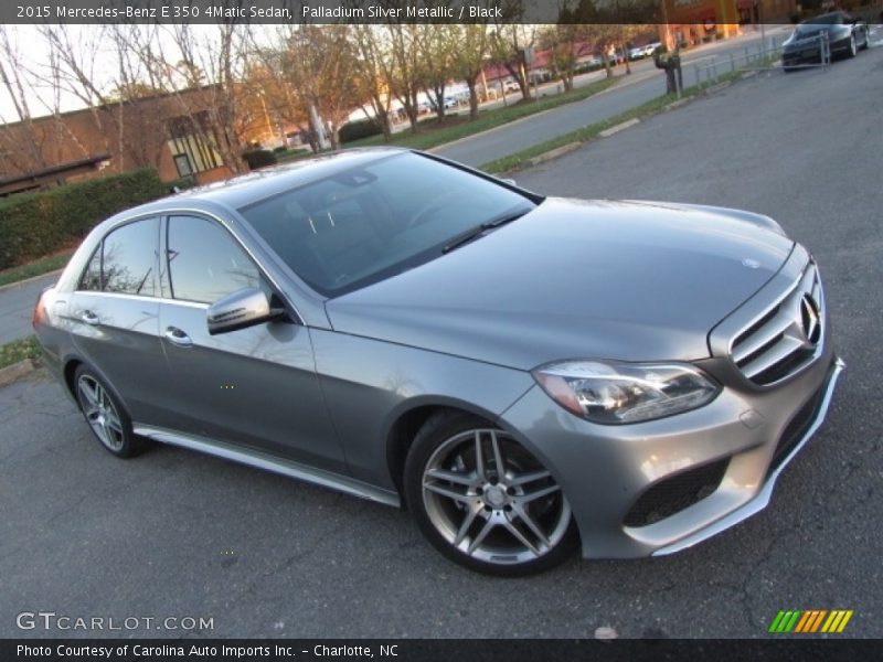 Palladium Silver Metallic / Black 2015 Mercedes-Benz E 350 4Matic Sedan