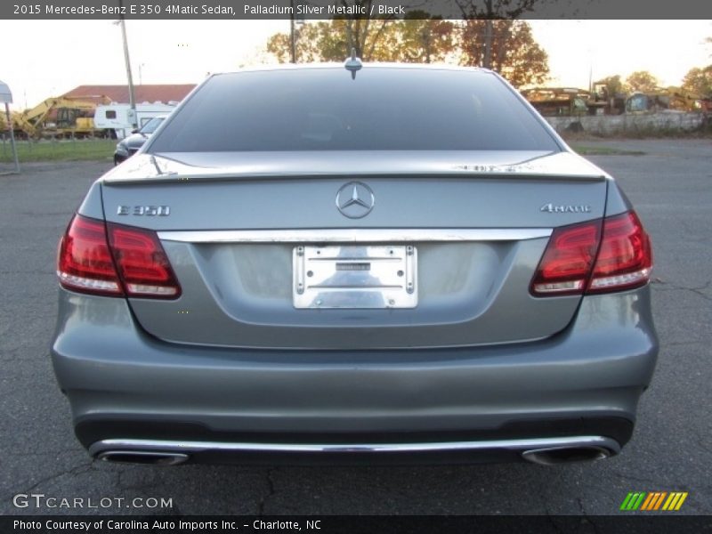 Palladium Silver Metallic / Black 2015 Mercedes-Benz E 350 4Matic Sedan