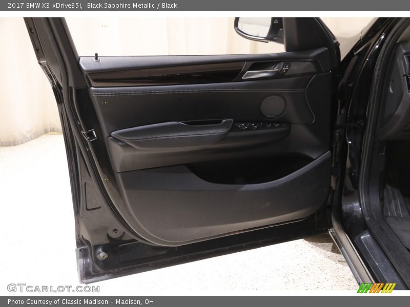Black Sapphire Metallic / Black 2017 BMW X3 xDrive35i