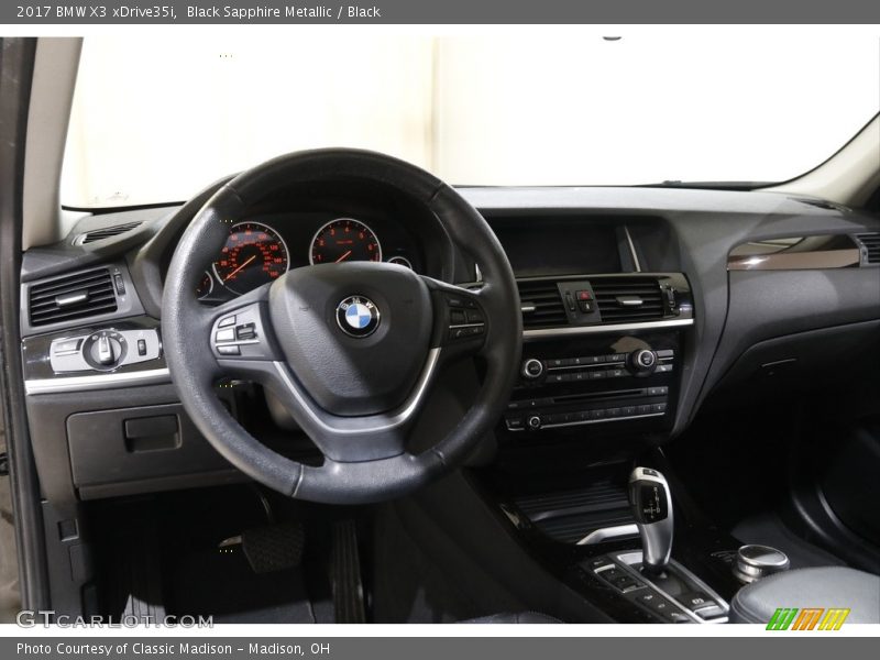 Black Sapphire Metallic / Black 2017 BMW X3 xDrive35i