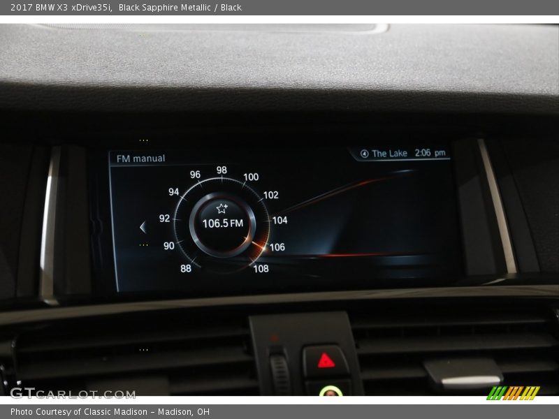 Black Sapphire Metallic / Black 2017 BMW X3 xDrive35i