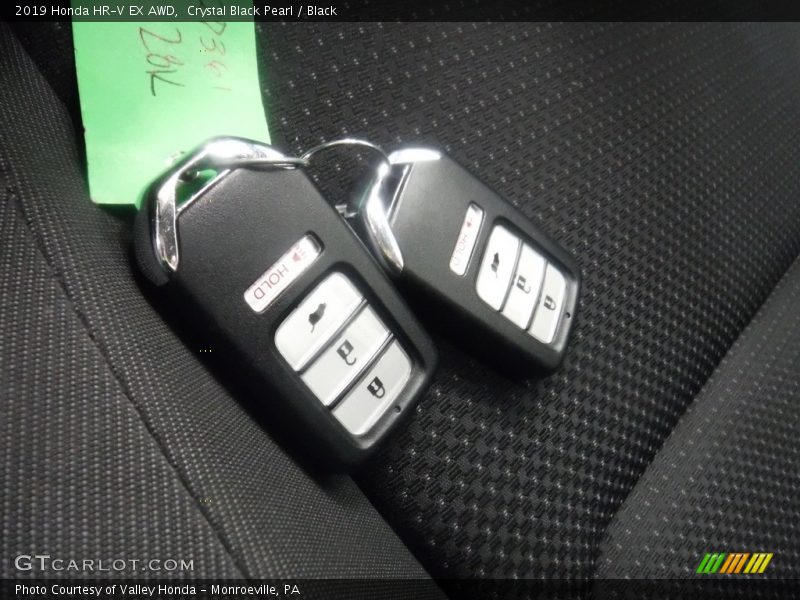 Crystal Black Pearl / Black 2019 Honda HR-V EX AWD