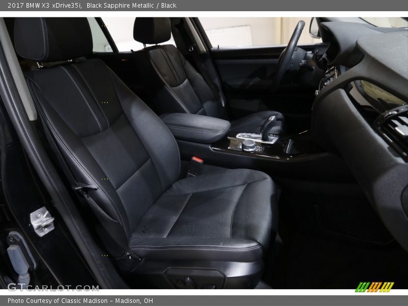 Black Sapphire Metallic / Black 2017 BMW X3 xDrive35i