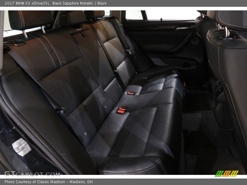 Black Sapphire Metallic / Black 2017 BMW X3 xDrive35i