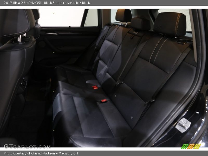 Black Sapphire Metallic / Black 2017 BMW X3 xDrive35i
