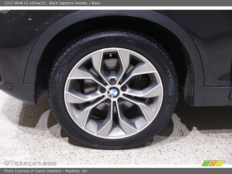 Black Sapphire Metallic / Black 2017 BMW X3 xDrive35i