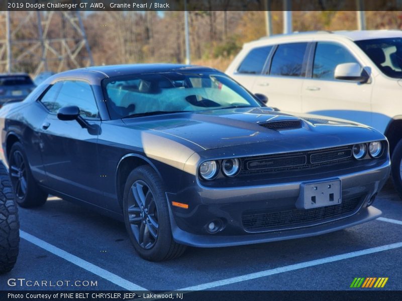 Granite Pearl / Black 2019 Dodge Challenger GT AWD