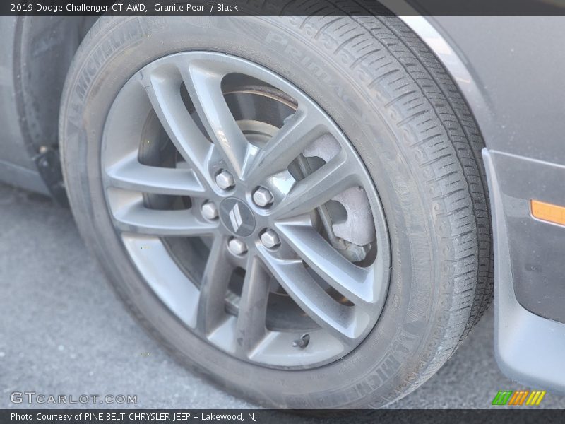 Granite Pearl / Black 2019 Dodge Challenger GT AWD