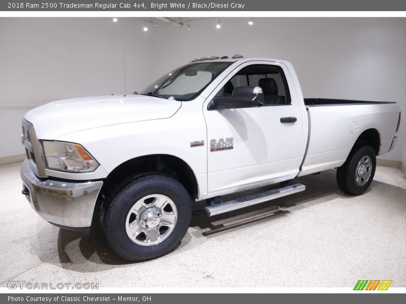 Bright White / Black/Diesel Gray 2018 Ram 2500 Tradesman Regular Cab 4x4