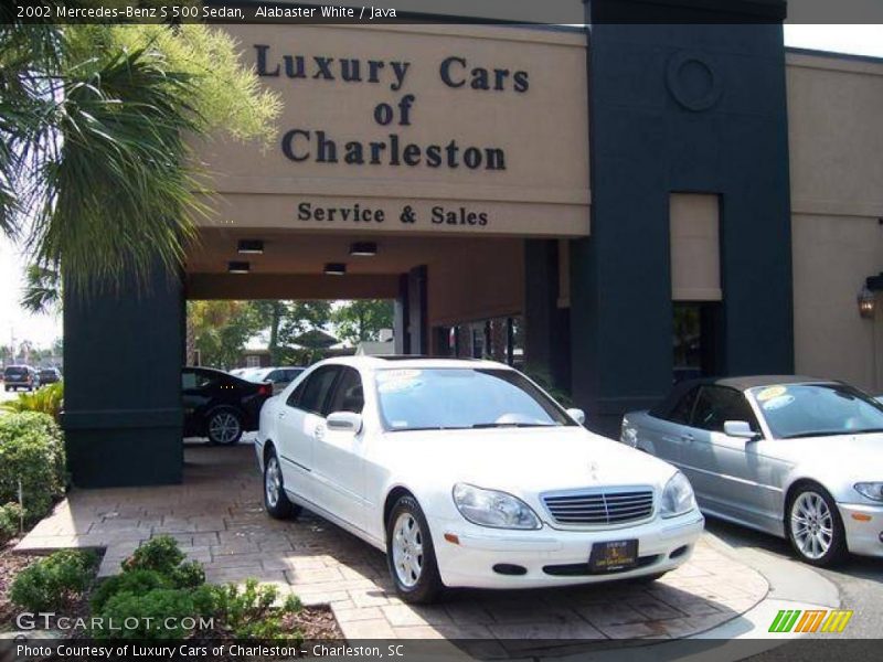 Alabaster White / Java 2002 Mercedes-Benz S 500 Sedan