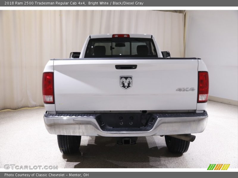 Bright White / Black/Diesel Gray 2018 Ram 2500 Tradesman Regular Cab 4x4