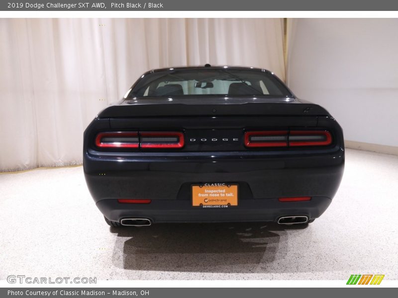 Pitch Black / Black 2019 Dodge Challenger SXT AWD