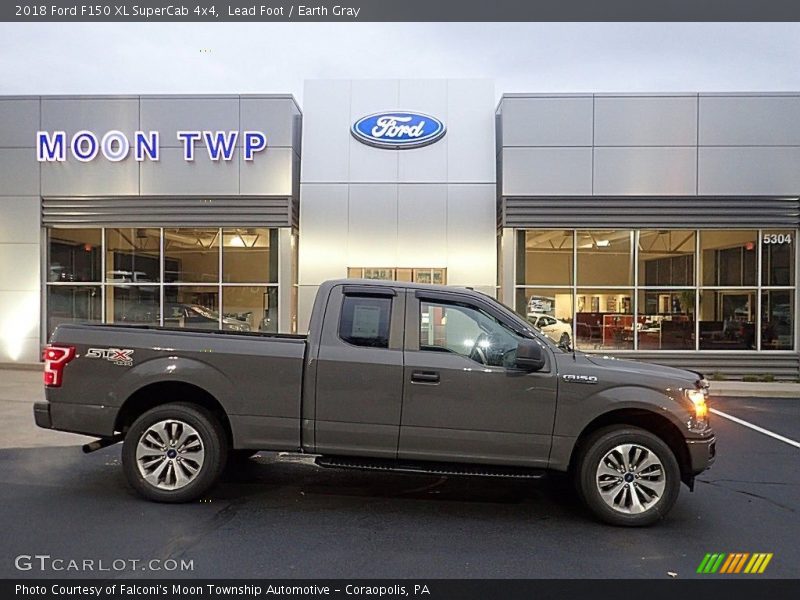 Lead Foot / Earth Gray 2018 Ford F150 XL SuperCab 4x4