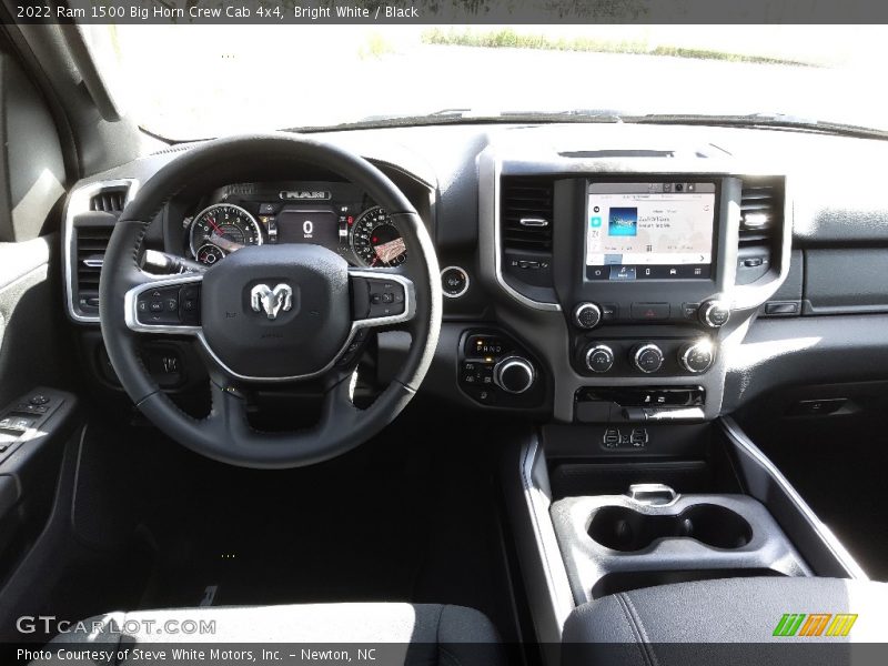Bright White / Black 2022 Ram 1500 Big Horn Crew Cab 4x4