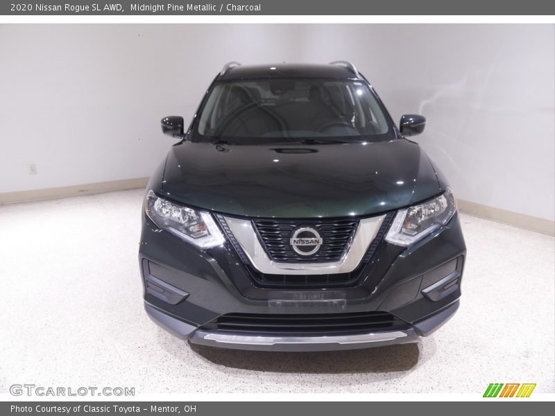 Midnight Pine Metallic / Charcoal 2020 Nissan Rogue SL AWD