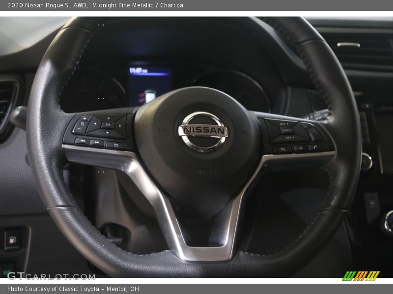 Midnight Pine Metallic / Charcoal 2020 Nissan Rogue SL AWD