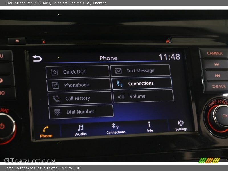Midnight Pine Metallic / Charcoal 2020 Nissan Rogue SL AWD