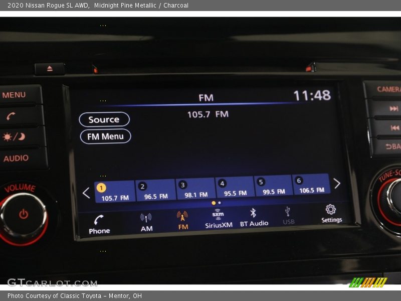 Midnight Pine Metallic / Charcoal 2020 Nissan Rogue SL AWD