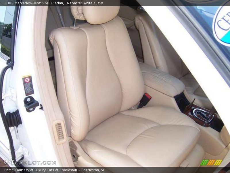 Alabaster White / Java 2002 Mercedes-Benz S 500 Sedan