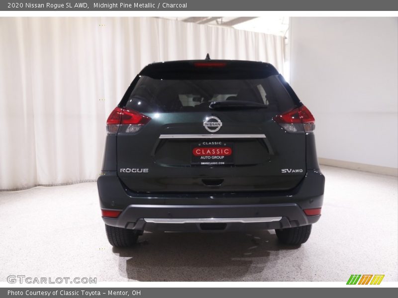 Midnight Pine Metallic / Charcoal 2020 Nissan Rogue SL AWD