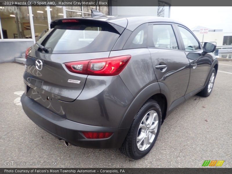 Machine Gray Metallic / Black 2019 Mazda CX-3 Sport AWD