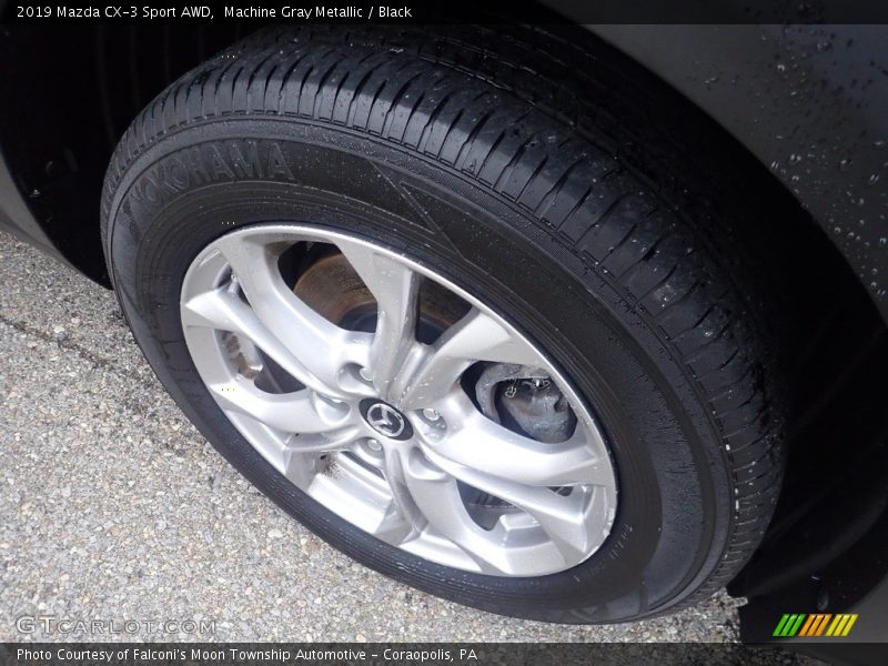 Machine Gray Metallic / Black 2019 Mazda CX-3 Sport AWD