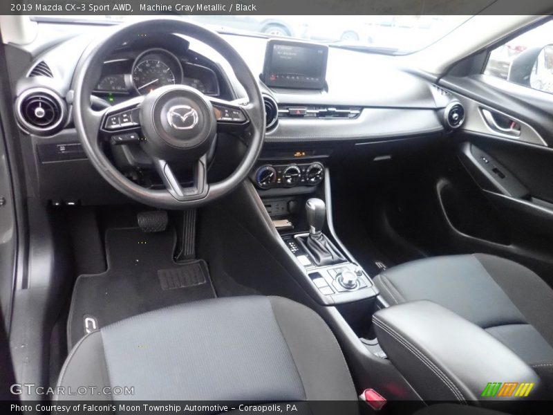 Machine Gray Metallic / Black 2019 Mazda CX-3 Sport AWD