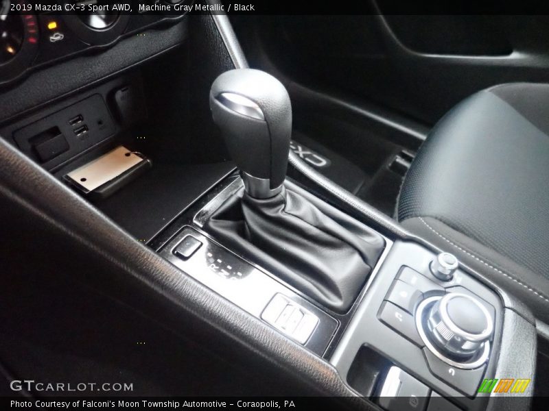 Machine Gray Metallic / Black 2019 Mazda CX-3 Sport AWD
