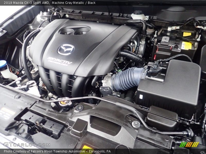 Machine Gray Metallic / Black 2019 Mazda CX-3 Sport AWD