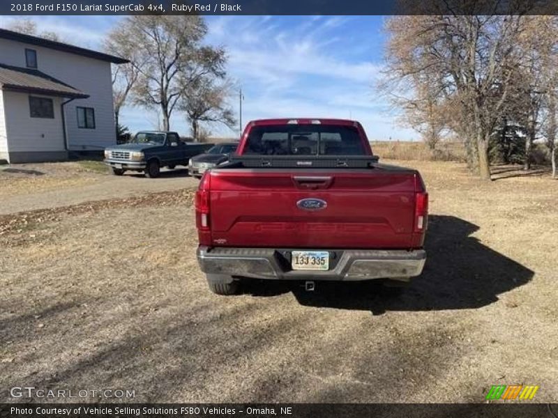 Ruby Red / Black 2018 Ford F150 Lariat SuperCab 4x4