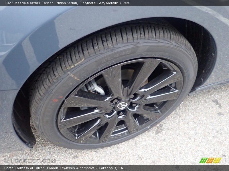 Polymetal Gray Metallic / Red 2022 Mazda Mazda3 Carbon Edition Sedan