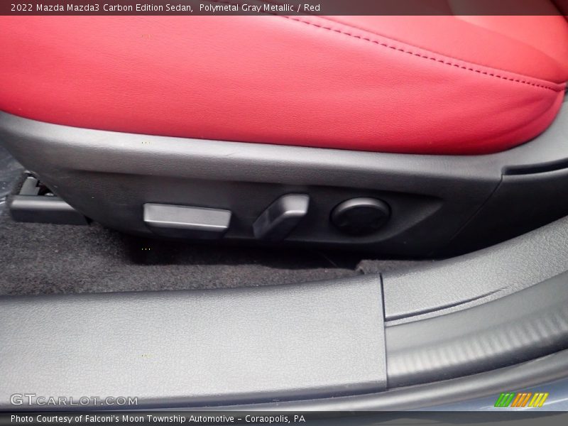 Polymetal Gray Metallic / Red 2022 Mazda Mazda3 Carbon Edition Sedan