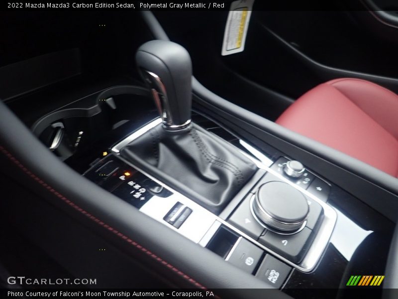 Polymetal Gray Metallic / Red 2022 Mazda Mazda3 Carbon Edition Sedan