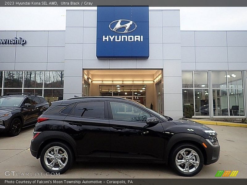 Ultra Black / Gray 2023 Hyundai Kona SEL AWD