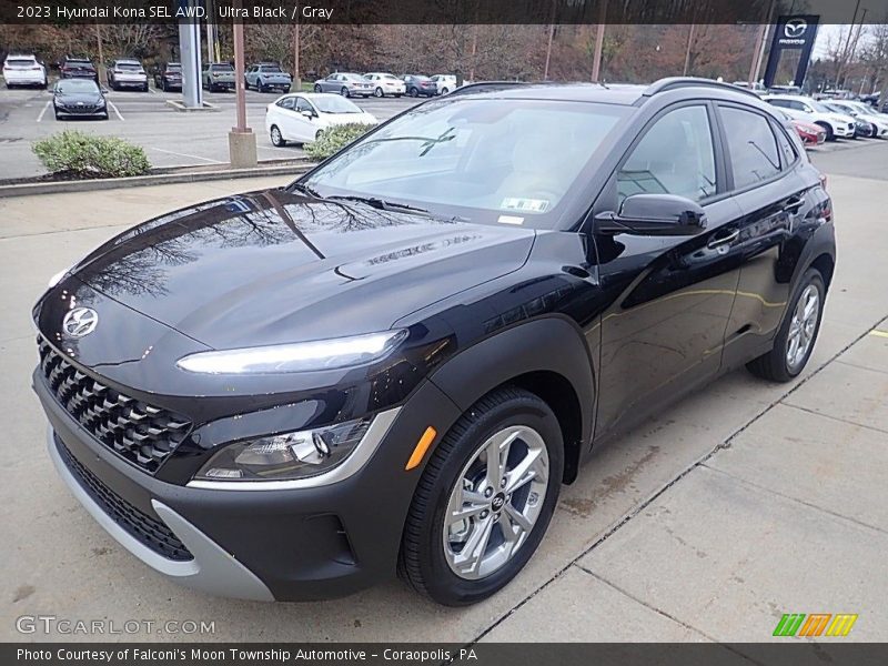 Ultra Black / Gray 2023 Hyundai Kona SEL AWD