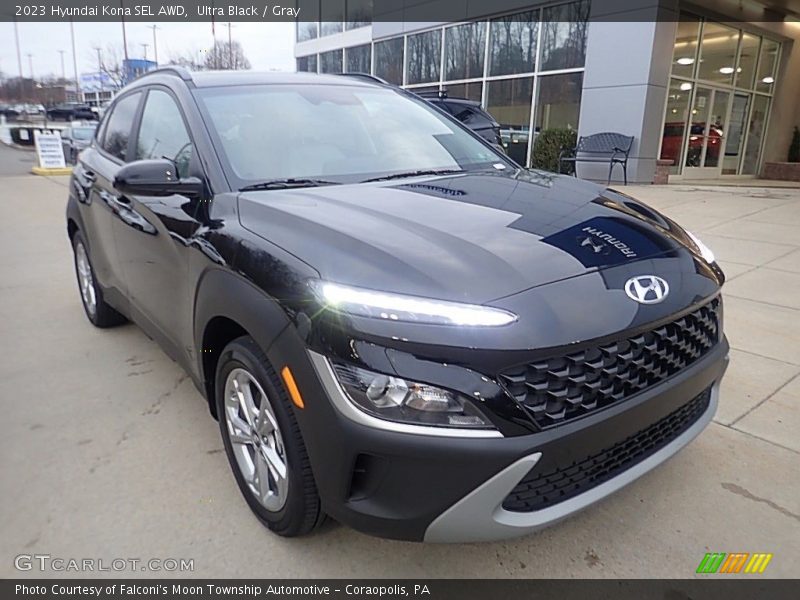 Ultra Black / Gray 2023 Hyundai Kona SEL AWD