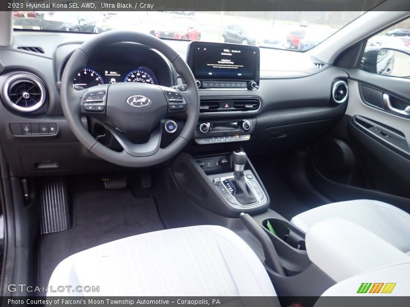 Ultra Black / Gray 2023 Hyundai Kona SEL AWD