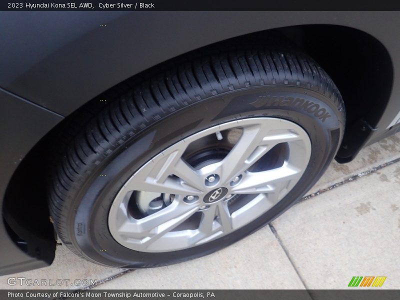 Cyber Silver / Black 2023 Hyundai Kona SEL AWD