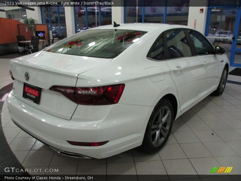 Pure White / Storm Gray/Black 2021 Volkswagen Jetta R-Line
