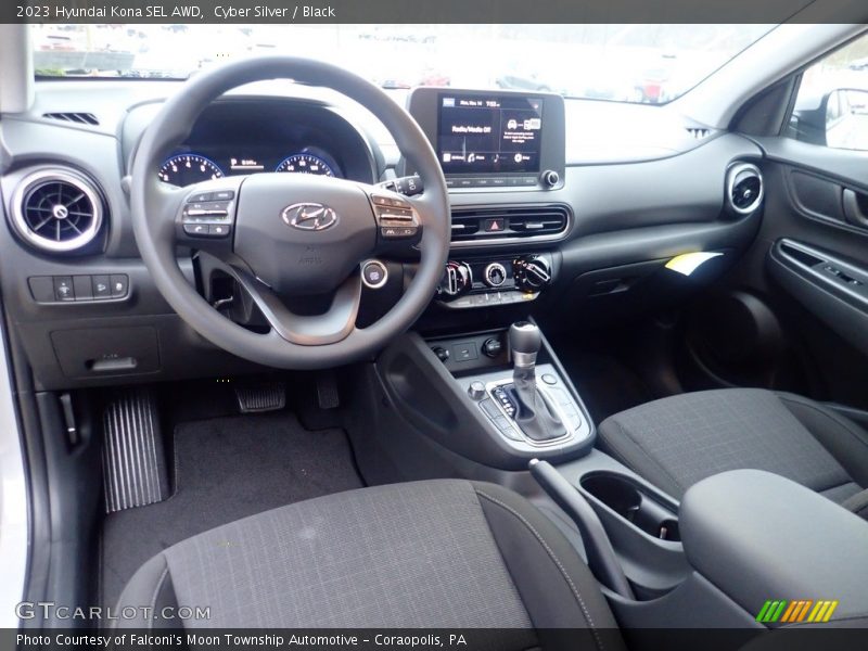 Cyber Silver / Black 2023 Hyundai Kona SEL AWD