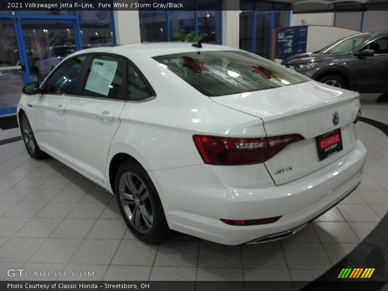 Pure White / Storm Gray/Black 2021 Volkswagen Jetta R-Line