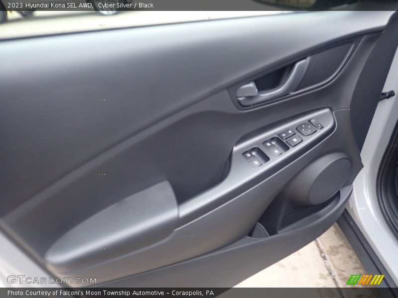 Cyber Silver / Black 2023 Hyundai Kona SEL AWD