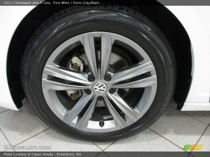 Pure White / Storm Gray/Black 2021 Volkswagen Jetta R-Line