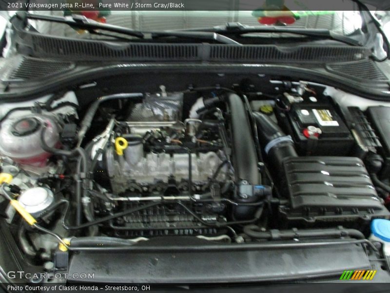 Pure White / Storm Gray/Black 2021 Volkswagen Jetta R-Line