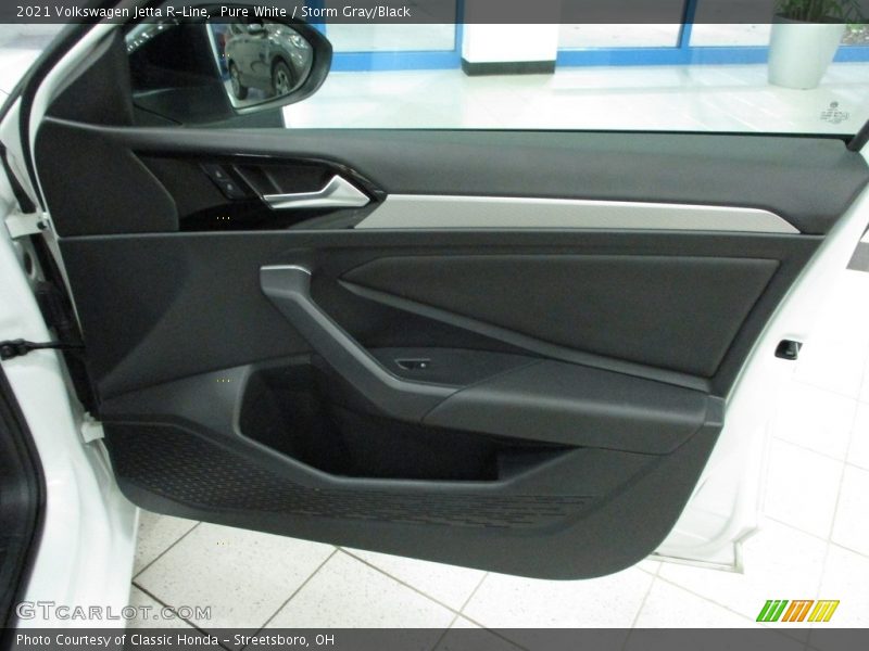Pure White / Storm Gray/Black 2021 Volkswagen Jetta R-Line